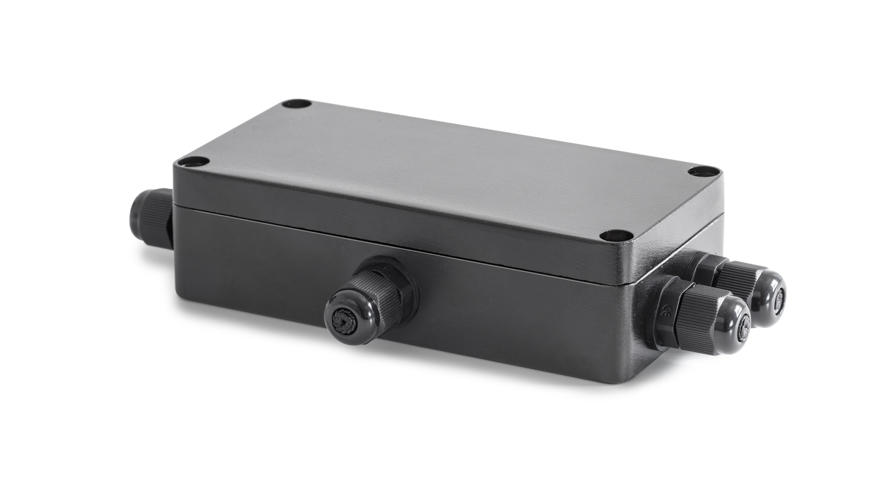 Junctionbox Aluminium Junctionbox mit PG Verschraubung zum Anschluss und Abgleich von 4 Messzellen