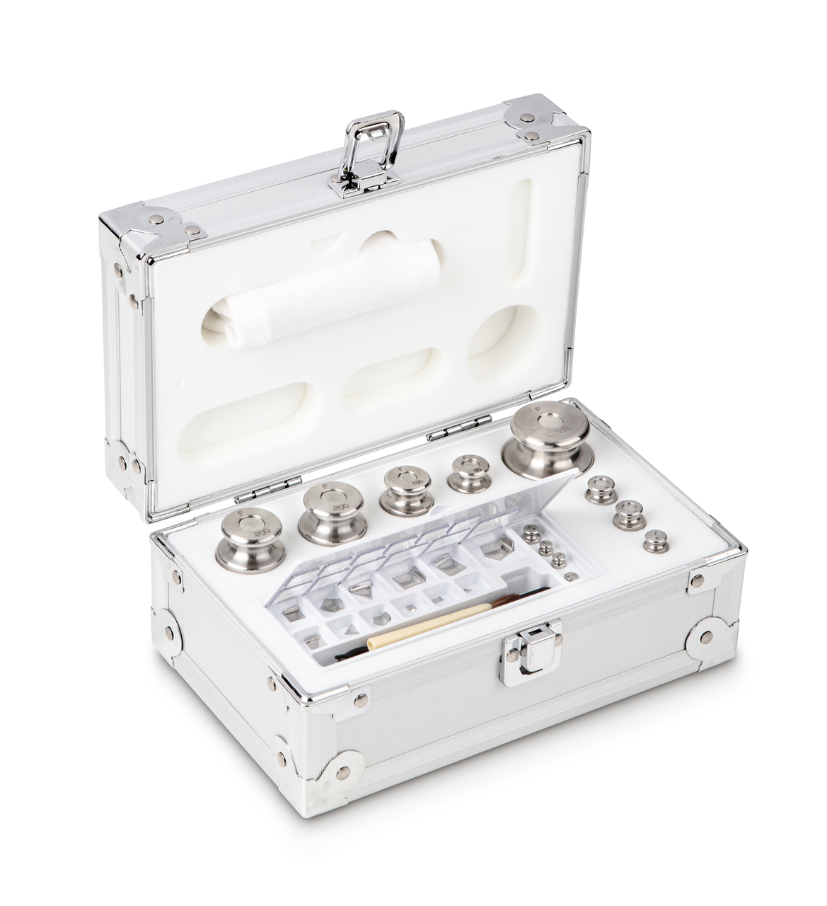 F2 1 mg - 500 g Gewichtsatz im Aluminiumetui