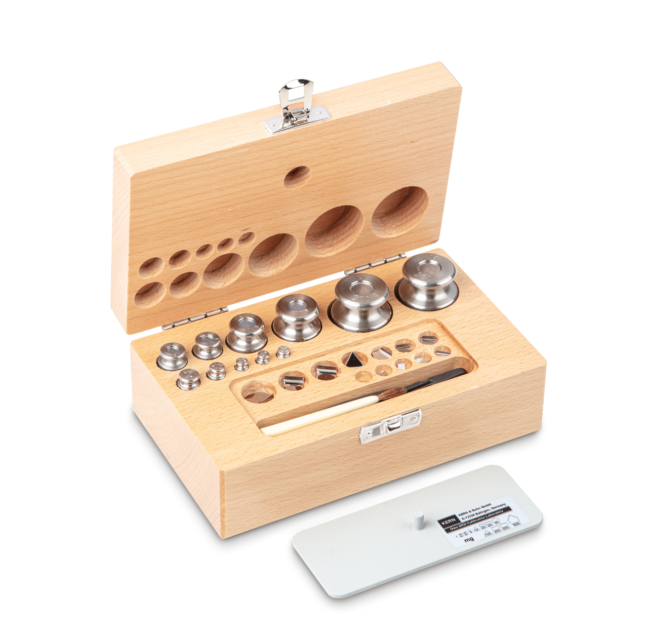 KERN Gewichtsatz 343-04 M1 1 mg - 200 g Gewichtsatz im Holzetui