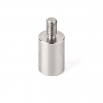 Adapter Stahl. M10 Gewindebohrung - M6 Außengewinde