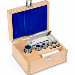 KERN Gewichtsatz 303-05, OIML-Klasse E1, Nennwert 1 mg - 500 g, Knopf, Edelstahl poliert, im Holzetui