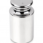 KERN Prüfgewicht 307-12, OIML-Klasse E1, Nennwert 2 kg, Knopf, Edelstahl poliert