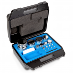 KERN Gewichtsatz 312-084, OIML-Klasse E2, Nennwert 1 g - 5 kg, Kompaktform, Edelstahl poliert, im Kunststoffkoffer