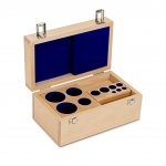 KERN Holz-Gewichtsetui 313-070-100, für Nennwerte 1 mg - 2 kg, für Klassen E1+E2+F1, für Bauform Knopf/Kompakt