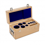 KERN Holz-Gewichtsetui 313-080-100, für Nennwerte 1 mg - 5 kg, für Klassen E1+E2+F1, für Bauform Knopf/Kompakt