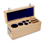 KERN Holz-Gewichtsetui 313-090-100, für Nennwerte 1 mg - 10 kg, für Klassen E1+E2+F1, für Bauform Knopf/Kompakt