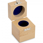 KERN Holz-Gewichtsetui 317-090-100, für Nennwerte 500 g, für Klassen E1+E2+F1, für Bauform Knopf/Kompakt