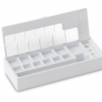 KERN Gewichtsetui 328-222-420, für Nennwerte 1 mg - 5 g, für Klassen E1 - M2, für Bauform Knopf/Kompakt