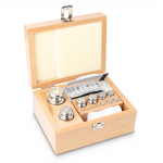 KERN Gewichtsatz 333-06, OIML-Klasse F2, Nennwert 1 mg - 1 kg, Knopf, Edelstahl feingedreht, im Holzetui