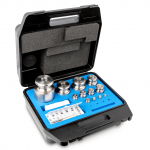 KERN Gewichtsatz 333-084, OIML-Klasse F2, Nennwert 1 mg - 5 kg, Knopf, Edelstahl feingedreht, im Kunststoff-Etui