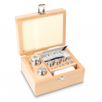 KERN Gewichtsatz 343-06, OIML-Klasse M1, Nennwert 1 mg - 1 kg, Knopf, Edelstahl feingedreht, im Holzetui