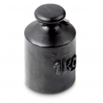 KERN Prüfgewicht 366-94, OIML-Klasse M3, Nennwert 1 kg, Knopf, Gusseisen lackiert