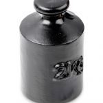 KERN Prüfgewicht 366-95, OIML-Klasse M3, Nennwert 2 kg, Knopf, Gusseisen lackiert