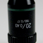 KERN Achromatisches Objektiv, 20 x /0,4 (gefedert) W.D. (1,75 mm) OBB-A1110