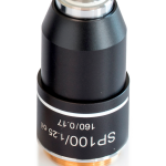 KERN Achromatisches Objektiv, E-Plan 100 x /1,25 (Öl) (gefedert) W.D. (0,07 mm), Anti-Fungus OBB-A1565